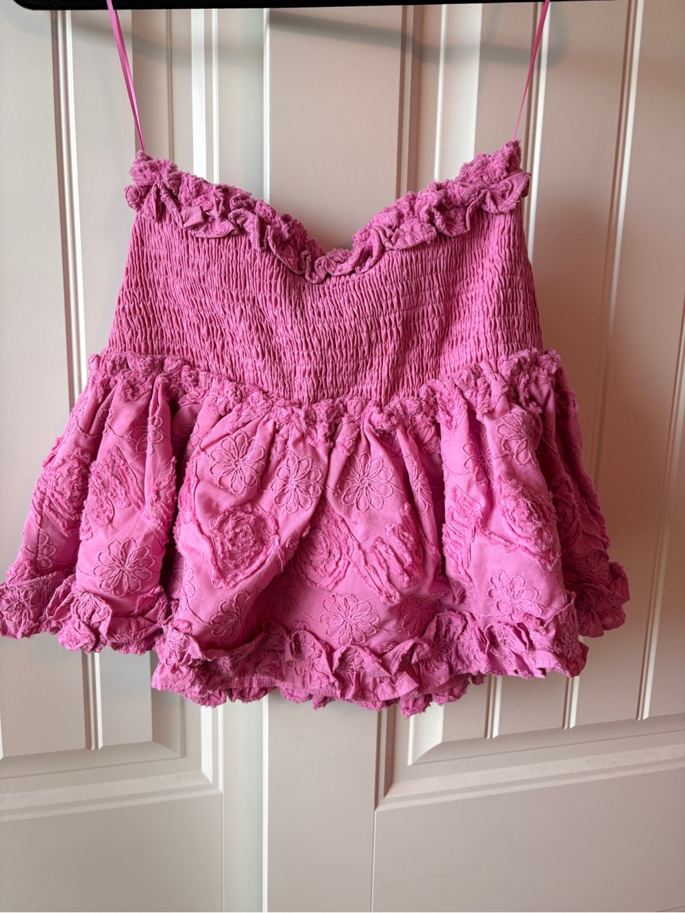 Sofie The Label Pink Two-Piece Set - Crop Top & Ruffle Skirt NWT size Small - Picture 11 of 12